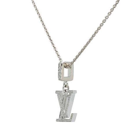 louis vuitton silber kette|louis vuitton diamond pendants.